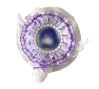 Broche élégante en tissu avec oreilles et queue de chat pour décoration de vêtements faite à la main, taille unique, Comme décrit