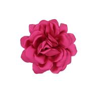Broche élégante en tissu doux avec grande fleur - Pour voyage et loisirs - Accessoire de mode, taille unique, Comme décrit
