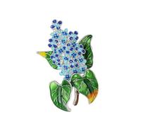 Broche élégante et tendance en forme de fleur d'hortensia pour améliorer les styles individuels, fabriquée en alliage de haute qualité et broche légère émaillée, taille unique, Comme décrit