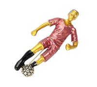 Broche élégante et unique en alliage émaillé pour les amateurs de football, One Size, Comme décrit