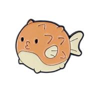 Broche élégante inspirée de la mer - Accessoire animal marin coloré - Broche pour les créateurs de tendances pour améliorer votre look, M, Zinc, Pas de gemme