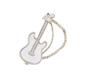 Broche élégante multifonction en forme de guitare - Parfait pour les amateurs de mode - Accessoire vintage, taille unique, Comme décrit