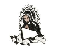 Broche élégante pour décoration de chapeau pour les adeptes de la religion de la Vierge Bijoux Symbole religieux Épinglettes Accessoire tendance, taille unique, Comme décrit