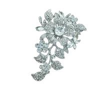 Broche élégante pour femme Antiquités Inspiré Cristaux Ornement Plusieurs Occasions Accessoire Robuste, taille unique, comme décrit
