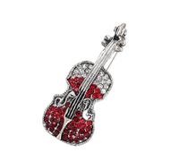 Broche élégante pour instrument de musique vintage - Bijoux pour femmes et hommes - Matériaux en alliage robuste - Fournitures d'artisanat, taille unique, Comme décrit