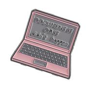 Broche élégante pour ordinateur portable, style dessin animé, badge « It or It Didn't Happen » pour les amateurs de mode et les étudiants, Métal