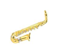Broche élégante pour saxophone avec strass, accessoire de cristal, pour femme, accessoire de photo, accessoire de mode, Einheitsgröße, comme décrit