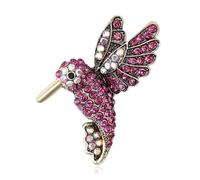 Broche élégante unisexe en forme d'oiseau - Accessoire de fête décontracté pour femmes et hommes, One Size, Métal