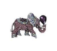 Broche éléphant en strass délicate avec strass - Bijou de poitrine pour un confort quotidien élégant, One Size, Comme décrit