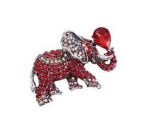Broche éléphant en strass délicate avec strass - Bijou de poitrine pour un confort quotidien élégant, One Size, Comme décrit