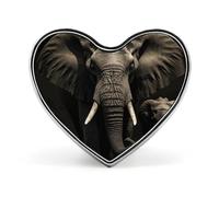 Broche éléphant noire tendance - Tour Eiffel Paris 2,5 cm, joli badge cœur en émail, épingles en métal pour hommes et femmes, épingle décorative en métal pour chapeaux, chemises, sacs, vestes et acces