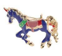 Broche Émail Cheval Vintage Halloween pour Costume et Manteaux | Métal Attache au Dos, Style Charmant et Coloré, Décor pour Occasions Spéciales et Looks Mode Couleur Aléatoire