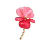 Broche Émaillée D'inspiration Vintage Pour Femmes Bijoux Floraux Élégants Avec Base En Alliage Robuste Broche Fleur En Émail