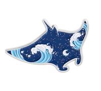 Broche émaillée étincelante sur le thème de la mer avec motifs dauphins et requins en alliage pour vêtements, sacs, chapeaux, décoration, badge animal marin scintillant, taille unique, Comme décrit
