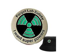 Broche émaillée scientifique - Épinglette avec super pouvoirs de 0,35 oz | Oubliez la sécurité du laboratoire | Broche en émail | Broche émaillée scientifique élégante de c