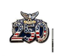 Broche en acrylique 2D pour 250e anniversaire des États-Unis, accessoires de collection pour la fête des patriotes et le jour de l'indépendance, taille unique, Acrylique