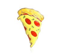Broche en acrylique de dessin animé pour vêtements, écharpes, sacs à dos, chaussures, icône, en forme de pizza, poignée pratique