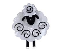 Broche en acrylique en forme de mouton - Pour femme