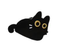 Broche en alliage de chats noirs pour accessoires de mode, épingle à revers en forme d ' animal, décorations de fête et usage quotidien, broche en métal de chats noirs