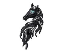 Broche en alliage de dessins de chevaux, matériaux pour le travail, événement, usage quotidien, trois couleurs choix, accessoire de broche élégant