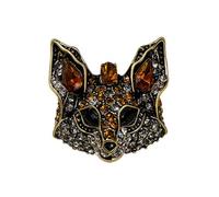Broche en alliage de renard pour vêtements de fête, décoration de mariage, cadeau pour femmes et hommes, tête de renard