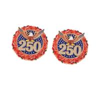 Broche en alliage de zinc 250ème anniversaire de la fondation des États-Unis Épinglette commémorative pour événement patriotique et collectionneurs Épinglette politique à collectionner