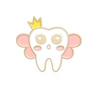 Broche en alliage de zinc avec symbole dentaire - Protection des dents pour usage médical, taille unique