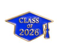 Broche en alliage de zinc émaillé pour étudiants - Thème de l'année 2026, One Size, Comme décrit