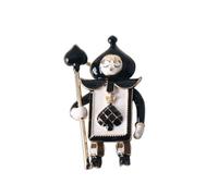 Broche en alliage de zinc en forme de cœur et de pique en forme de soldat de Noël, accessoire festif pour châle, As show, Métal