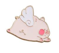 Broche en alliage en forme d'animal - Accessoire multifonction - Cochon volant - Cadeau pour les amateurs de mode, taille unique, Comme décrit