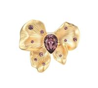 Broche en alliage en forme de papillon - Inspiration antique - Cristaux - Accent pour femme tendance - Accessoires de vêtements - Cadeaux vintage en alliage, taille unique, Comme décrit