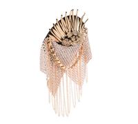 Broche en Alliage Épingle de Sûreté, Décoration Scintillante | Fixation à L’arrière, Usage Quotidien ou Scène, pour Costume et Manteaux, Finition Résistante