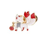 Broche en alliage fabriquée à la main sur le thème culturel animal érable broche corsage broche décorative vêtements accessoire cadeau artistique animal poitrine badge, One Size, Comme décrit