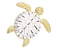Broche en alliage facile à utiliser - Insigne de design confortable - Pour peau sensible - Port quotidien - Événement formel - Tortue - Insigne, taille unique, comme décrit