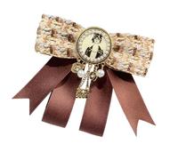 Broche en alliage léger avec nœud papillon vintage britannique pour vêtements d'extérieur, tenues de voyage, broche vintage anglaise, Pin, Comme décrit