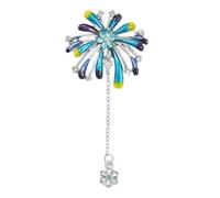 Broche en alliage ornée de cristaux utilisant un savoir-faire émaillé fin pour des tenues élégantes et une broche de mode en