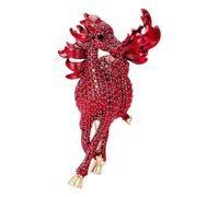 Broche en alliage polyvalente de collection avec strass en forme d'animal pour vestes en jean, pulls, chapeaux, écharpes, sacs, mariage, vacances, fête, cosplay