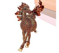 Broche en alliage polyvalente de collection avec strass, pour pulls, écharpes, sacs, vestes en jean, mariage, vacances, fête, cosplay, rendez-vous galant