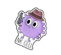 Broche en alliage pour manteaux et sacs de laboratoire - Broche émaillée pour scientifiques et commodes - Broche à cellules immunitaires, One Size, Comme décrit