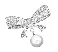 Broche en alliage résistant à la corrosion pour événement formel avec strass, taille unique, Comme décrit