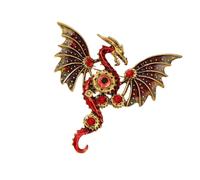Broche en alliage robuste avec emblèmes de dragon pour ajouter de la personnalité à n'importe quelle tenue, taille unique, Comme décrit
