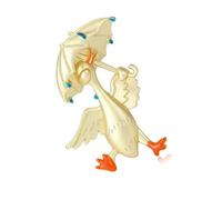 Broche en alliage robuste en forme de canards pour filles et adolescents amateurs de mode, One Size, Comme décrit