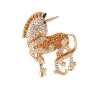 Broche en alliage robuste en forme de cheval du zodiaque chinois pour accessoires de mode et occasions spéciales Broche décorative polyvalente, One Size, Comme décrit