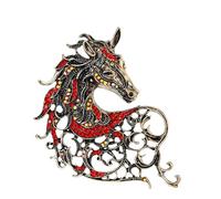 Broche En Alliage Tendance Avec Accent De Cheval Accessoire Polyvalent Badge Contemporain Pour Tenues Décontractées Fêtes Événements Travail Épingle Déclaration Artistique