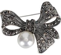 Broche en alliage vintage avec strass, épingle de revers, décoration de châle, accessoire2039