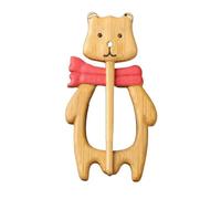 Broche en bois en forme d'animal - Panda - Écureuil - Baleine - Jolie broche vintage pour pull - Épingle à châle - Boucle d'écharpe pour femme et homme, 1, Bois