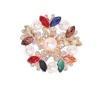 Broche en cristal à la mode en perles multi-usages clip style coréen bijoux cadeau pour vos occasions spéciales Broche foulard multifonction, taille unique, comme décrit