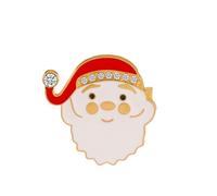 Broche en cristal - Broche de Noël européenne et dessin animé - Bonhomme de neige - Badge de corsage - Père Noël - Épingles mignonnes pour sac, taille unique, Métal