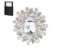 Broche en cristal, broche décorative pour tailleur, chemise ou robe, idéale pour les cérémonies et le quotidien. Livrée dans un coffret cadeau. (G)