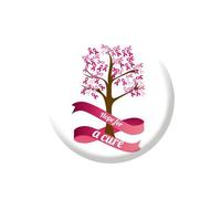 Broche en cristal Pinkseries - Rubans mignons ornement Pinkseries - Décorations artisanales - Épingles imprimées pour badges, châle, 4x4cm, Métal